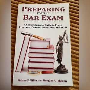 N. P. Miller. Preparing for the Bar Exam: Guide to Plans Programs Paperback Book